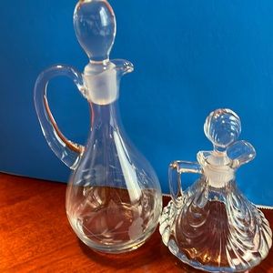 Antique Cut Glass Cruets Lot 2